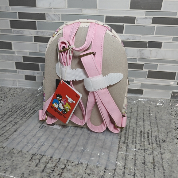 Loungefly Hello Kitty And Friends Bestie Hearts Mini Backpack (Light pink) - Picture 5 of 11